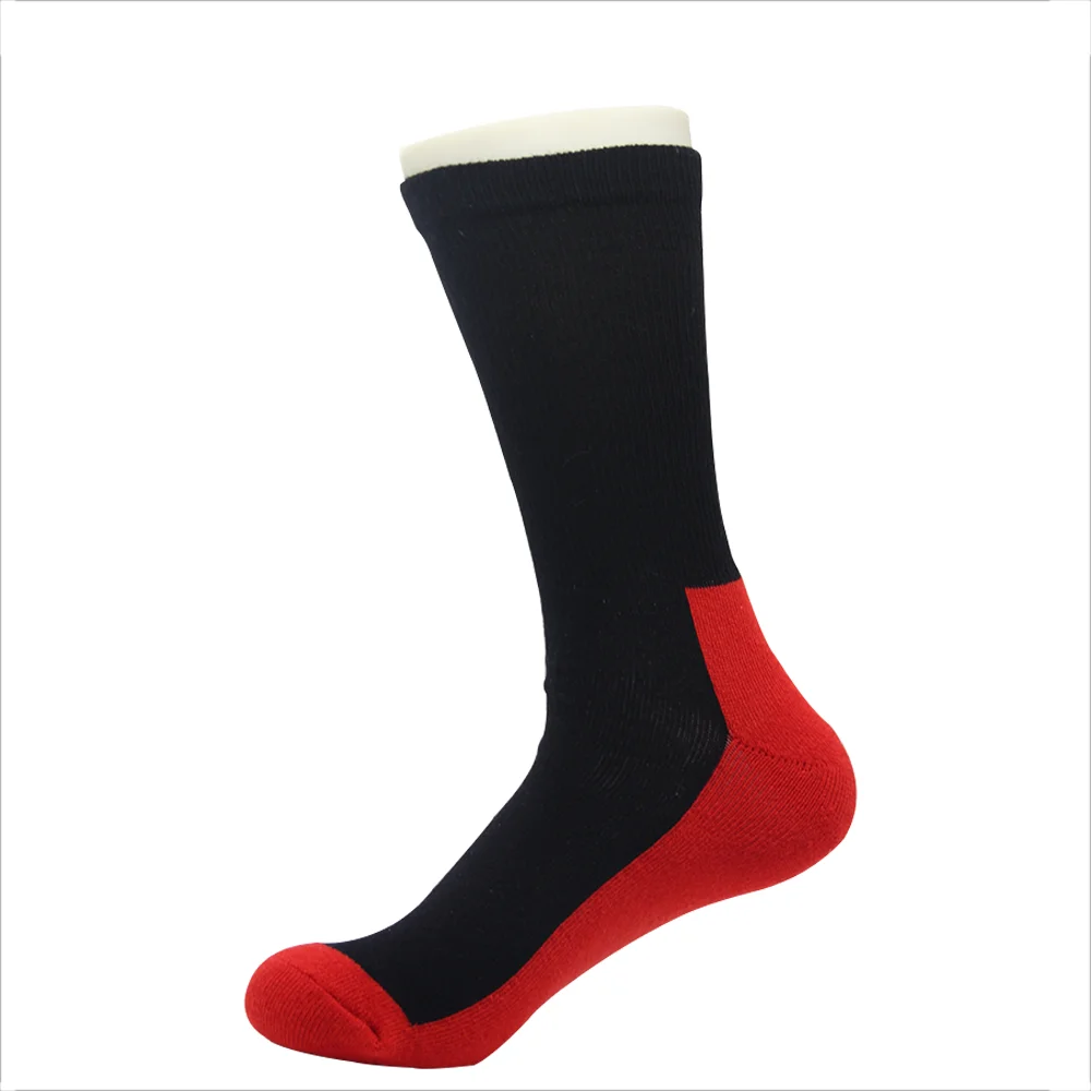 Wholesale Custom Black With White Bottom Male Socks Imported From China