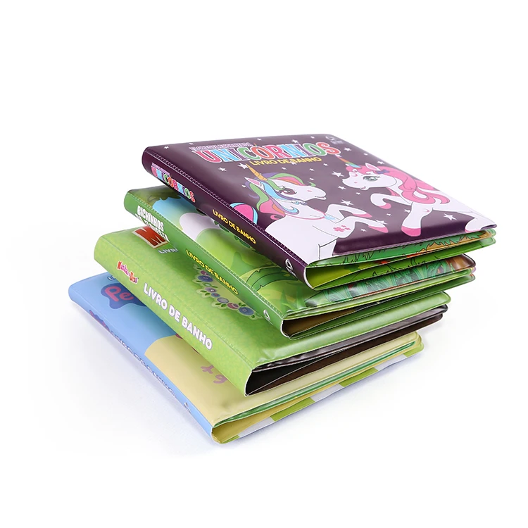 定制印刷环保软防水婴儿 peva 泡沫沐浴书