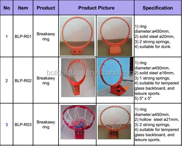 Breakaway Basketball Rings For Dunk,2 Strong Springs Basketball Rims