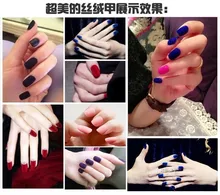 Fashion Nail polish with shaggy hair silk effect DIY nail tools 12 colors