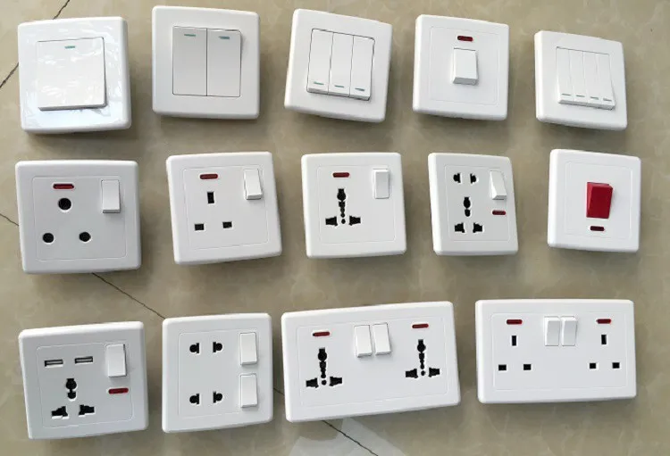 Top Quality Uk Bs 3 Round Pin Air Conditioner 13a Switched Socket With