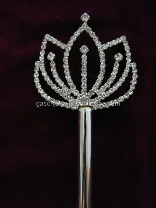 Rhinestone Pageant Scepter Crystal Wand Scepter For Girls Buy Gold