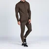 Mens winter bulk wholesale zip up sports fitted tech fleece design your own cotton tracksuit