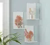 Clear acrylic shadow box frame plexiglass wall mount display cube