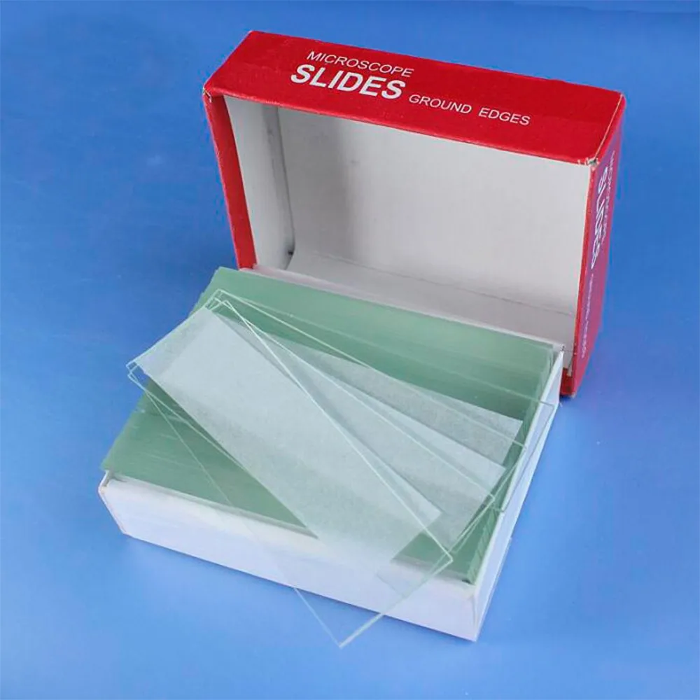 High Quality Prepared Microscope Slide Clear Cover Slip Microscope Lab