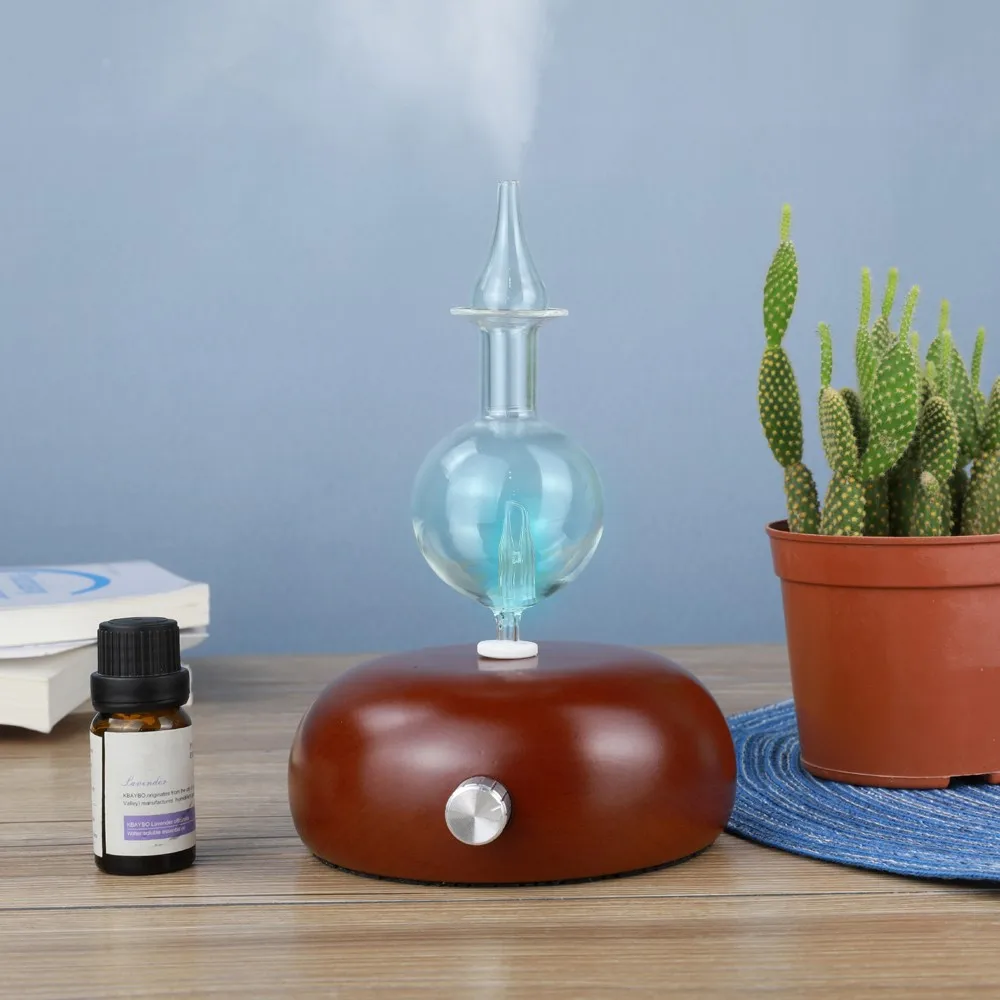 Wholesale Cheapest Glass & Wood Essential Oil Nebulizing Diffuser,Top10