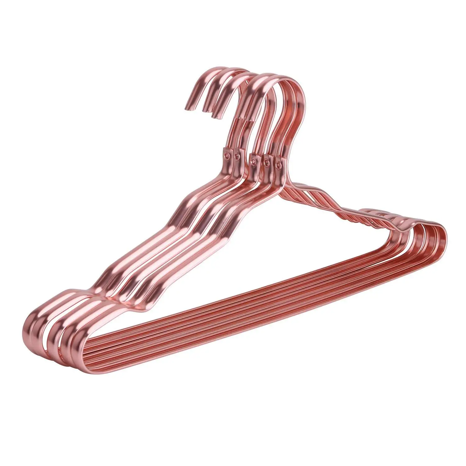 Beautiful Gold Aluminum Metal Suit Hangers Heavy Duty Coat Hangers 10 Pack Gold