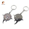 Custom Fabric Embroidery Keychain Motorcycle Key Chain