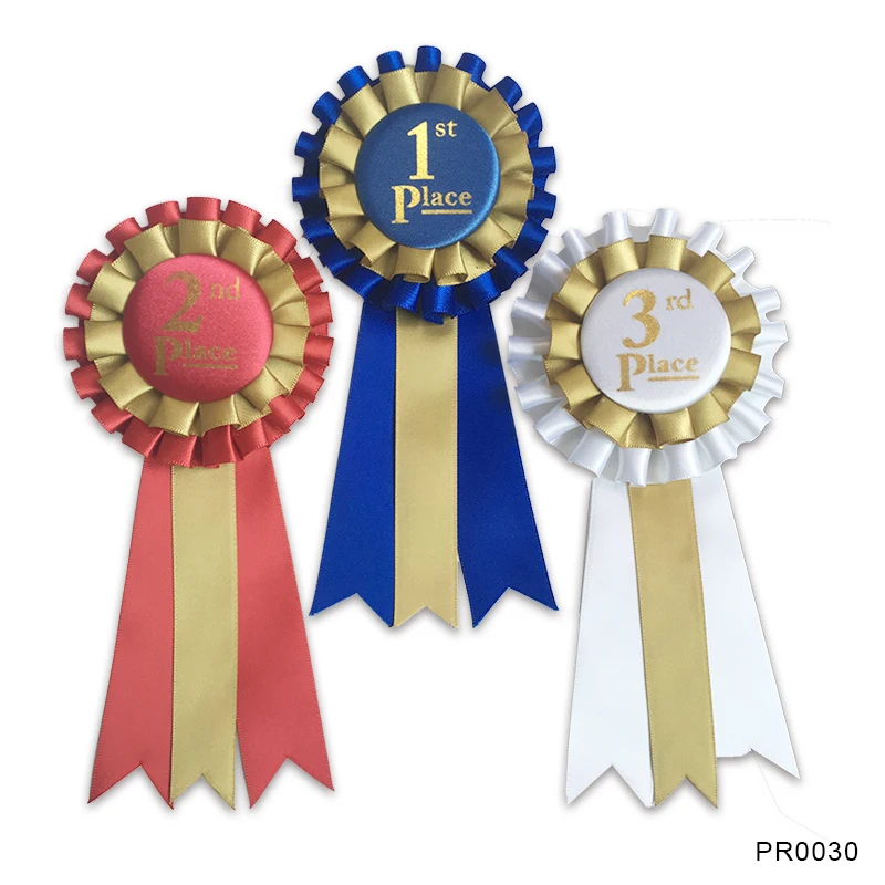 1st Place Dog Pet Show Award Ribbon Rosette Ribbon Bow Shenzhen - Buy ...