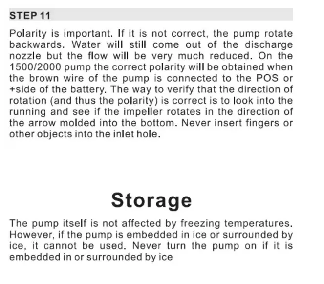 Submersible 12V DC Battery Operated Marine Bilge Pump