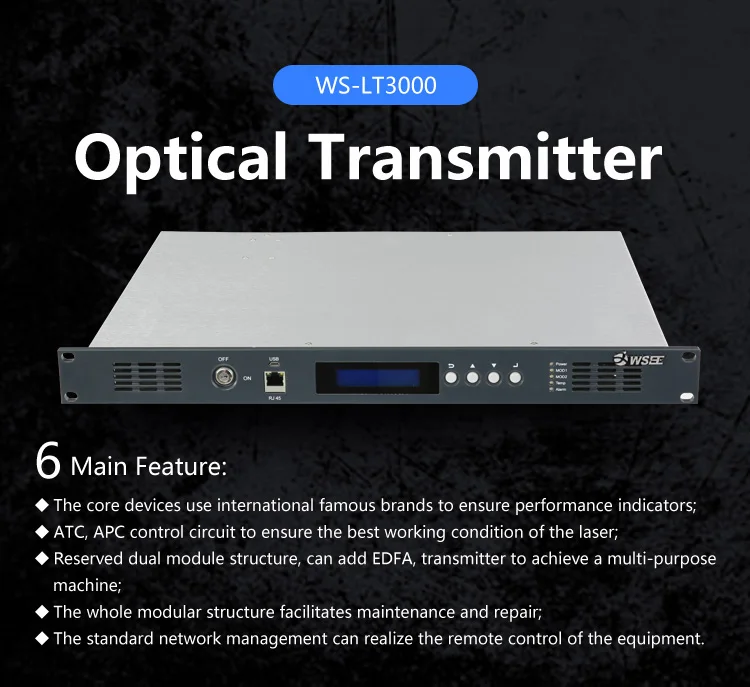 Hfc Network 1550nm Directional Modulated Optical Transmitter/fiber
