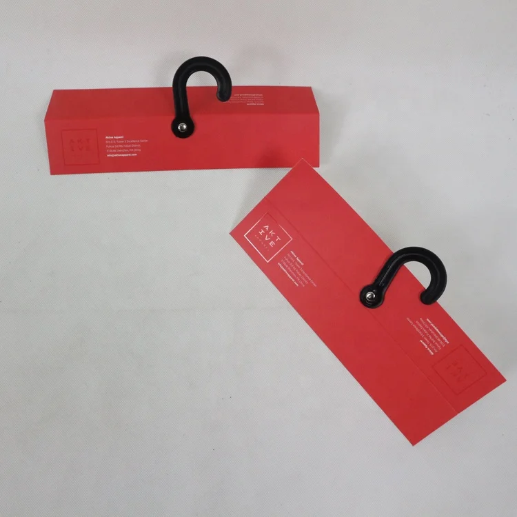 Customized Fabric Header Textile Cardboard Clothes Sample Headers With