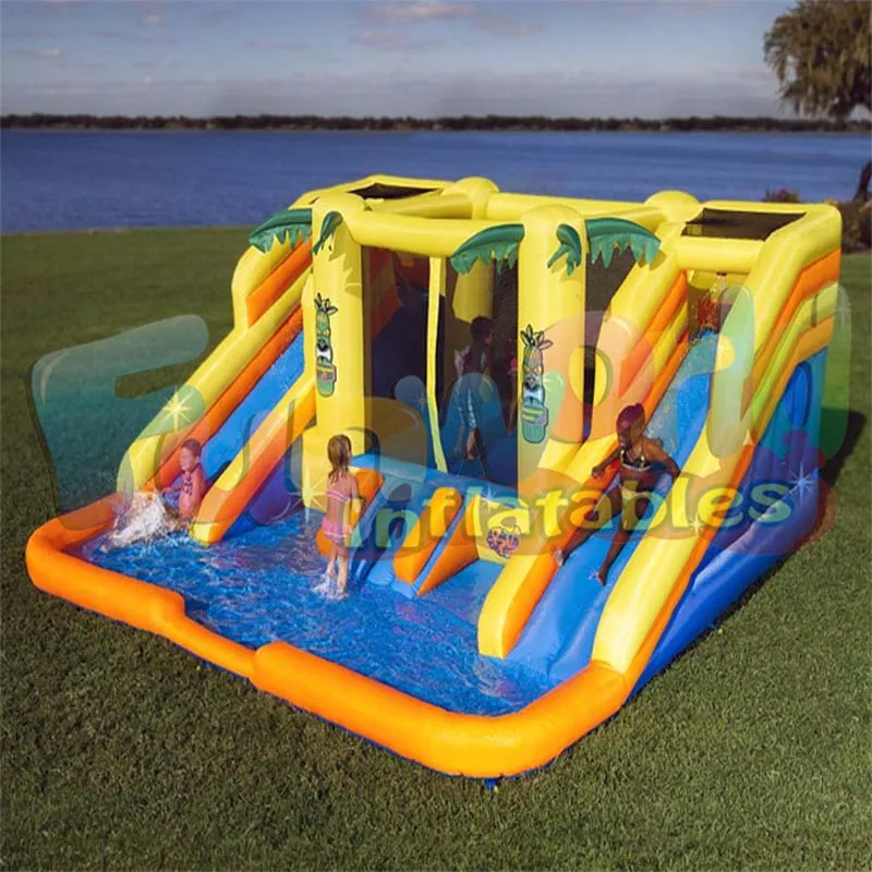 banzai sidewinder falls inflatable water slide