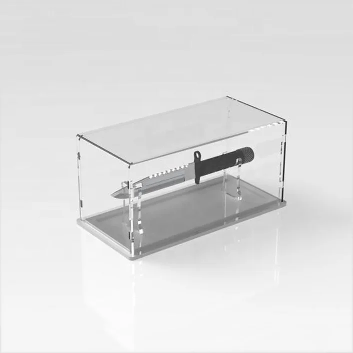 Acrylic Knife Display Case Clear Acrylic Knife Display Stand With Cover