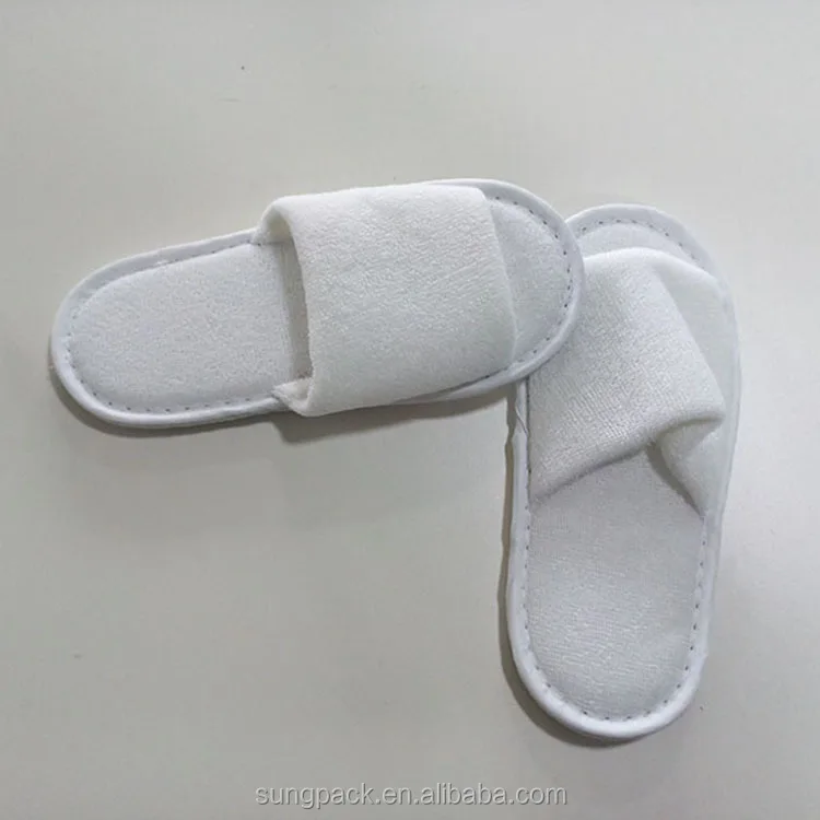 childrens white spa slippers