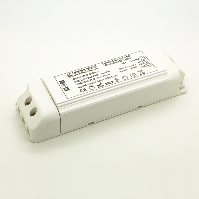 UL TUV Certified internal external India BIS LED driver 110v 220v 700ma constant current non flicker 1-50w 0-10v dimming driver