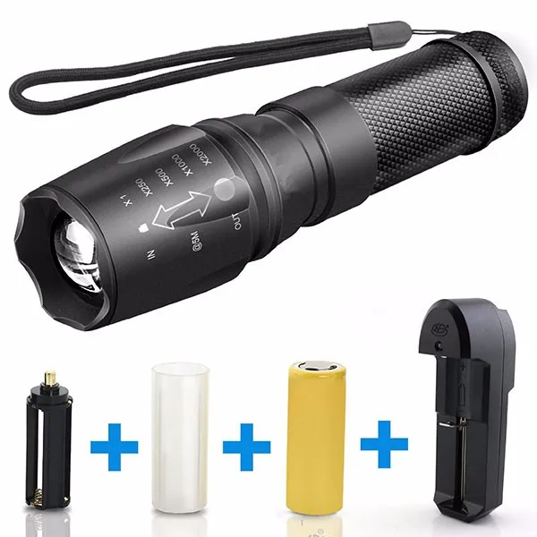 5 Mode High Power Flashlight Tactical Led Flashlight Military