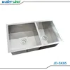 Hand-made Stainless steel 304 1.2MM float mount or undermount double bowl kitchen sink