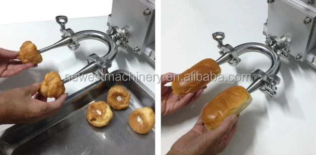 New product10-200g Automatic Bread Filling injecting cream machine/cup cake filling machine