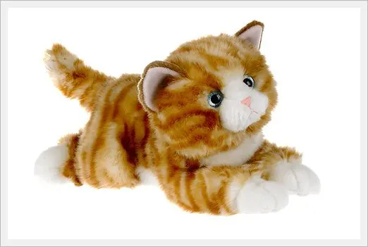 orange tabby cat plush
