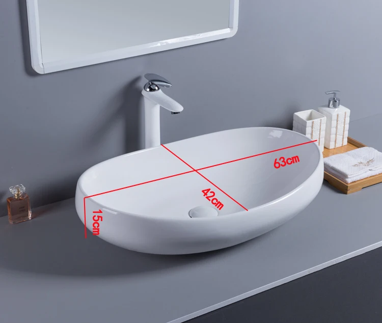 Portugal Porcelain Sink Balcony Stainless Steel Furniture Sink