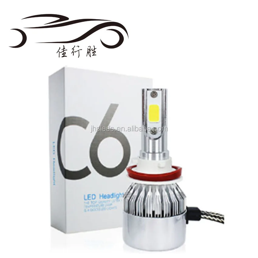 Super Bright COB Chip C6 Led Headlight 36W 3800LM H1 H3 H4 H7 H8 H11 9005 9006 9004 9007 H13 Car Led Headlight Bulb