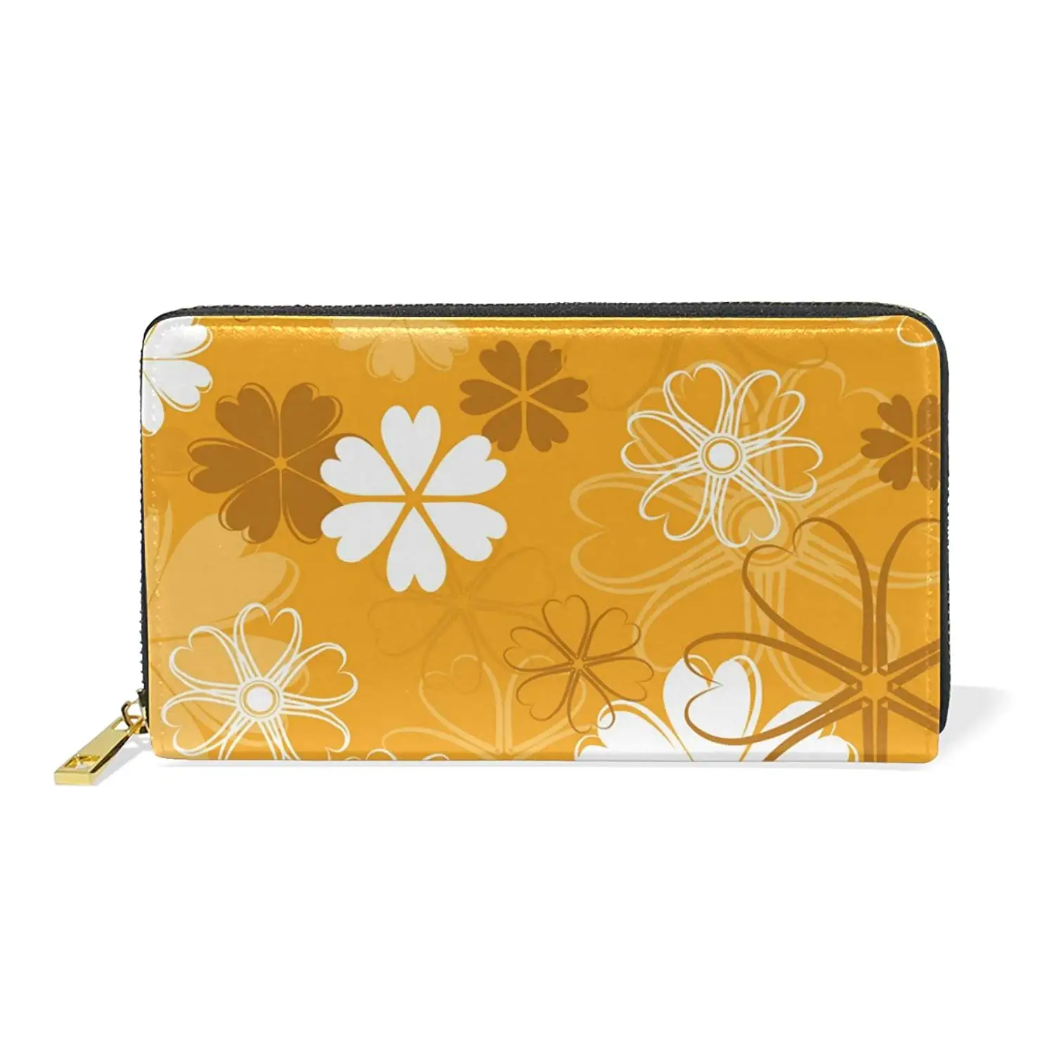 GIOVANIOR Mandala Round Lace Womens Clutch Purses Organizer And Handbags Zip Around Wallet
