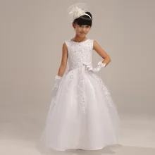 2016 Kids Flower Baby Girl font b Dress b font Bridesmaid Clothes Lace Ball Gown font