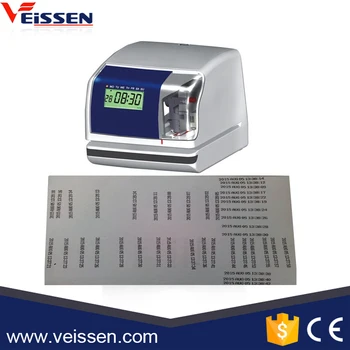 Electronic Date Time Stamp Time Card Punching Machine With