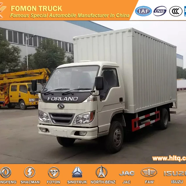 foton forland 130hp cargo van lorry truck for export hot sale