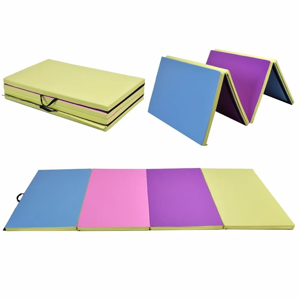 Cheap Macaron Color Folding Gymnastics Exercise Flooring Gym Tumbling