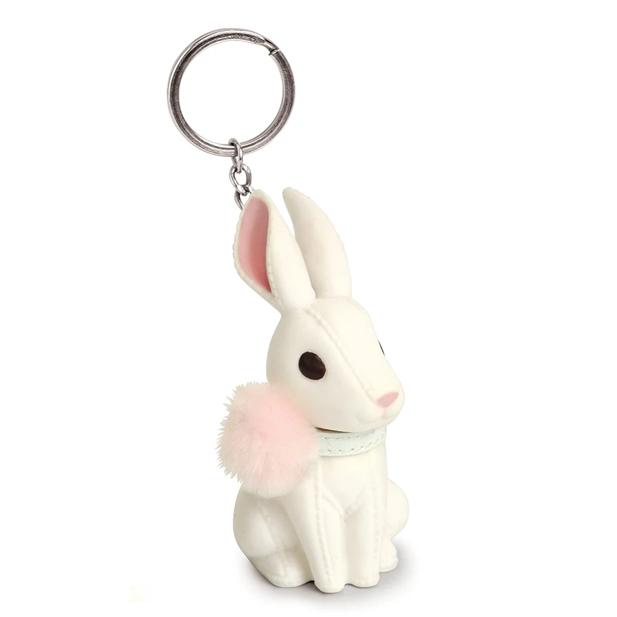Custom Animal Keychain Plastic Pvc Rabbit Keychain For Promotional