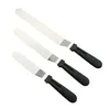 Cake Decorating Supplies 6/8/10 Inch Angled Icing Spatula Stainless Steel Frosting Spatulas Icing Frosting Cake Smoother