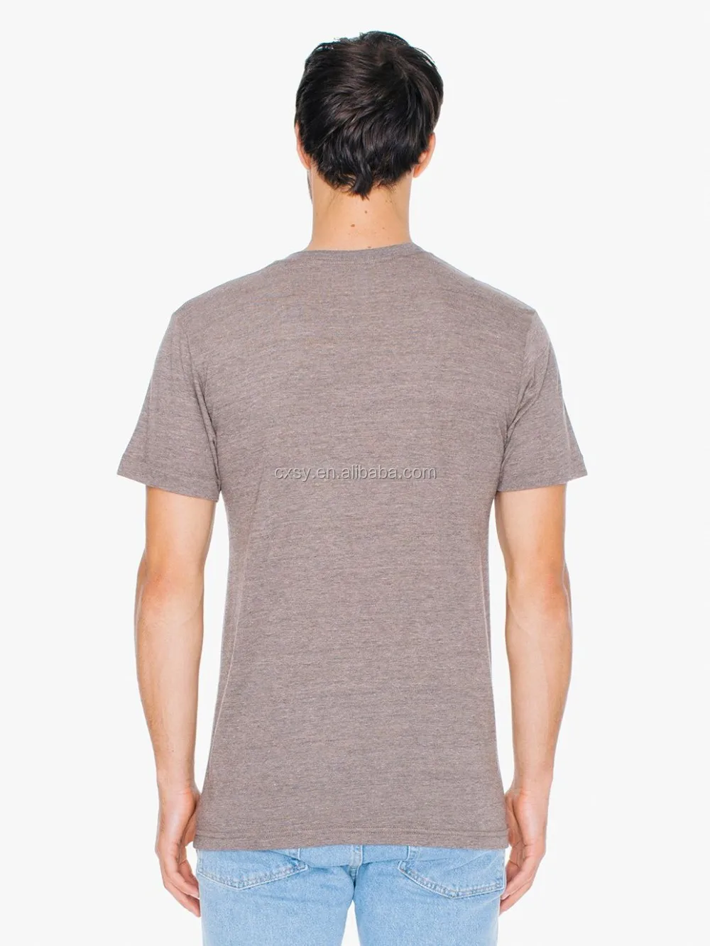 New Designs 50cotton 50polyester Heather Fabric Plain Oversized