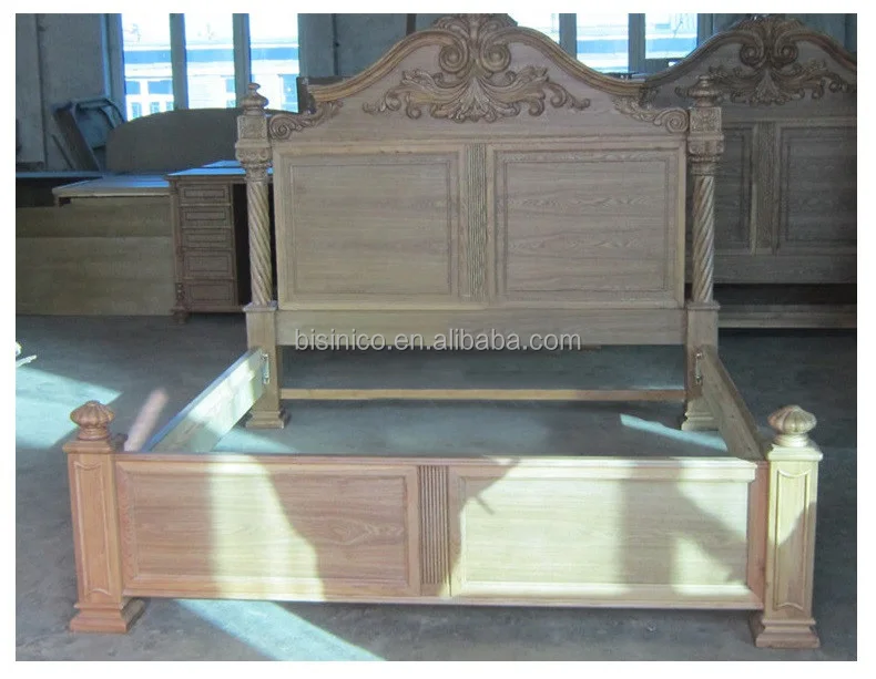 Luxury Spanish Colonial Revival Style Bed Retro Bedroom Furniture Wooden King Size European Palace Hand Carved Bed Buy Luxury Bedroom Furniture Hand