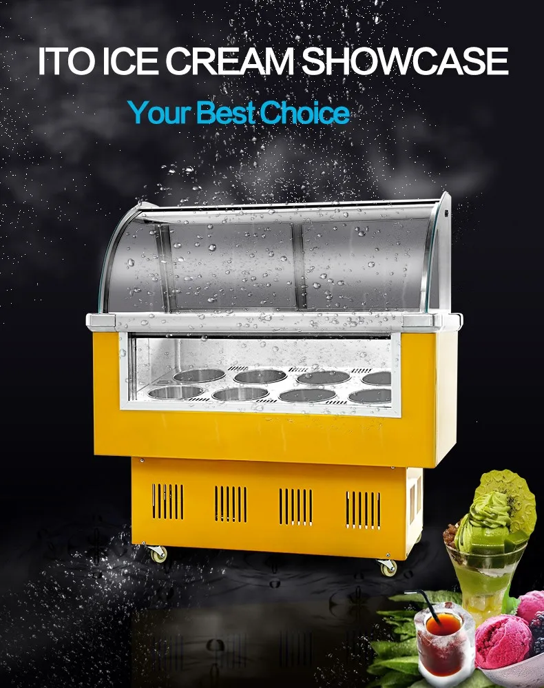 Cheap Price Ice Cream Display Freezer Refrigeration Equipment Fridge