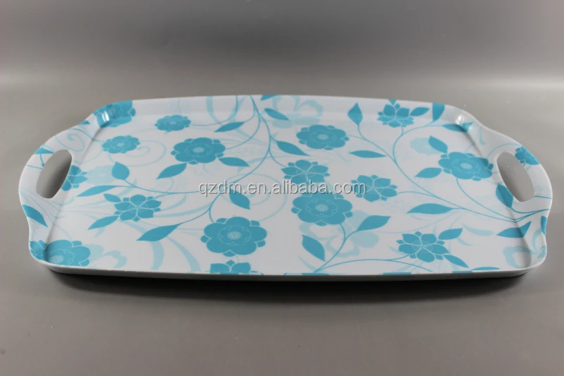 Foodgrade Melamine Serving Tray with handle