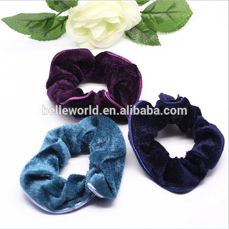 2015 New Soft Velvet Hair Scrunchies Elastic Headband Woman Lady Buy