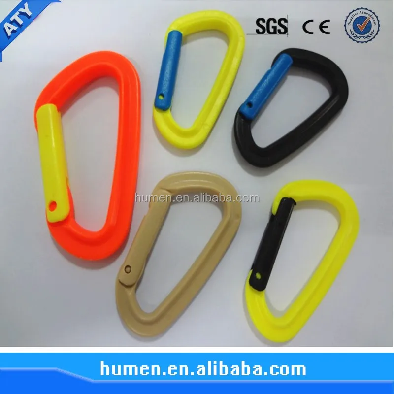 2016 High Quality Plastic Climbing Carabiner,Plastic Carabiner Hook