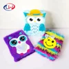 Factory direct Free sample A5 custom plush Notebook