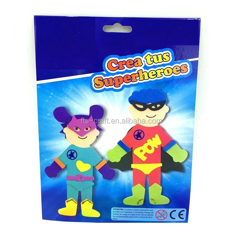 Kids Craft Kit Diy Foam Doll For Eva Foam Superhero Buy Craft Kit