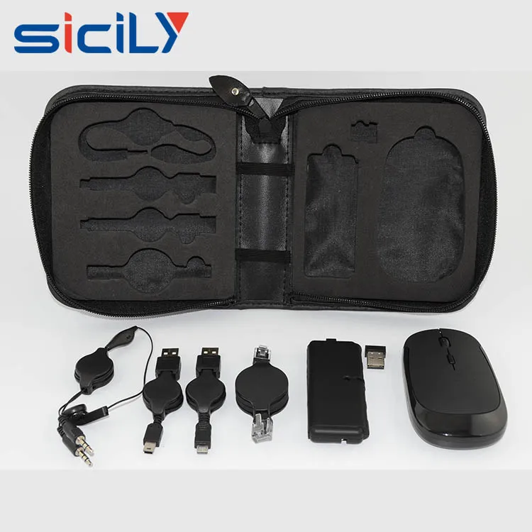 Universal Travel Kit Laptop Accessories Mouse Usb Hub Earbuds Computers