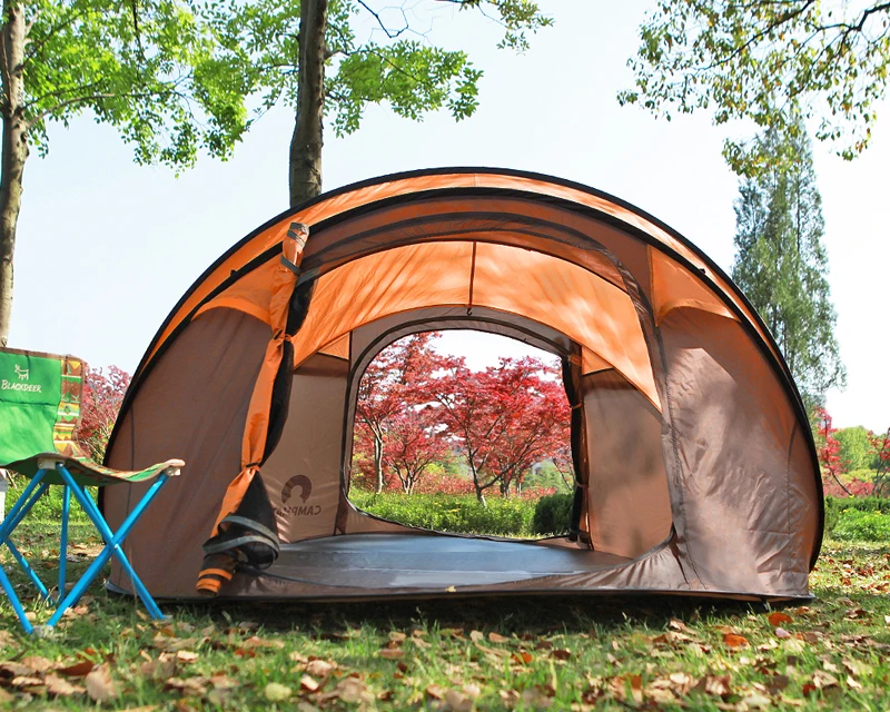 STAR HOME Tenda da lancio Tenda da campeggio impermeabile pop-up da lancio automatico per esterni Tende da campeggio impermeabili per famiglie numerose