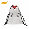 new design cheap clear PVC promotional drawstring gift bag