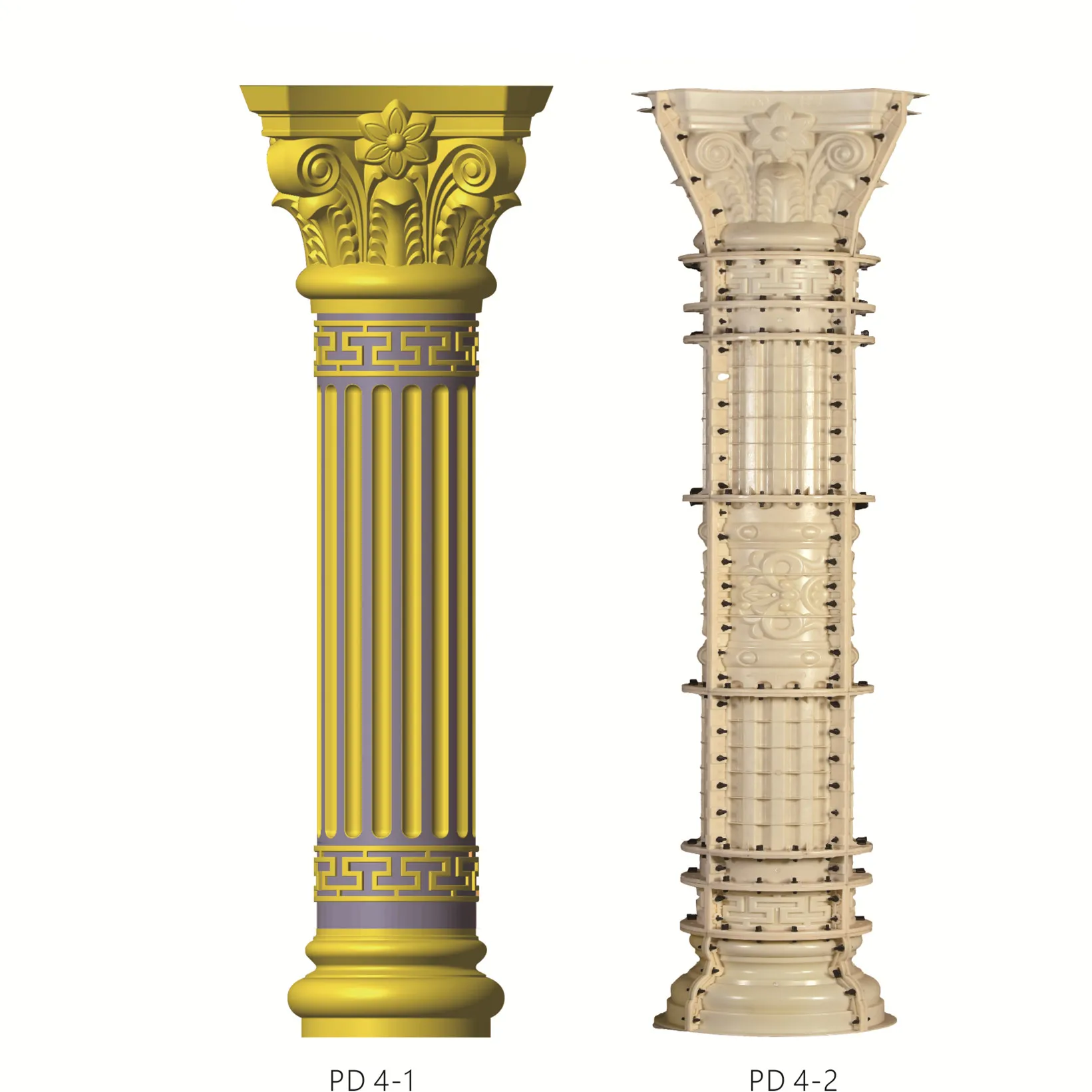 Plastic Concrete 30x300 Roman Pillars Column Molds Buy