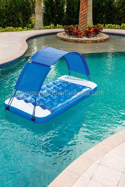 inflatable pool with shade