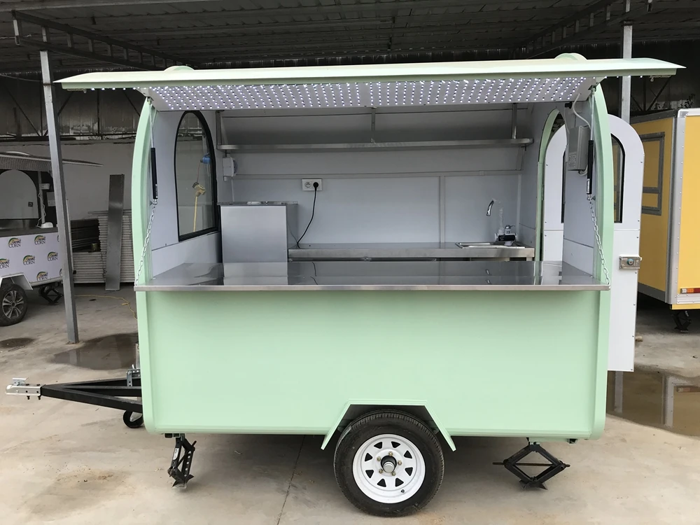 Concession Round Roof Mobile Kitchen Trailer/mobile Food Cart For