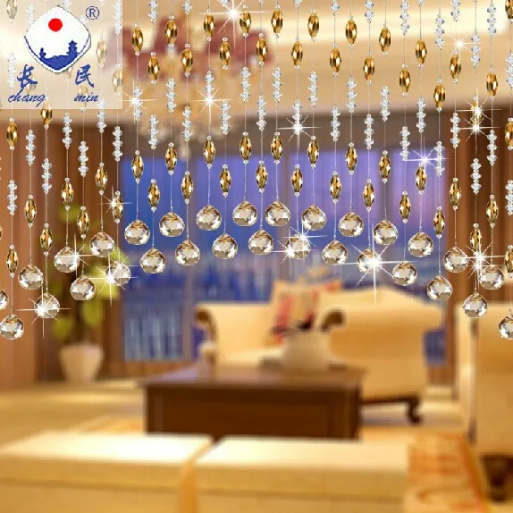 2017 Beautiful Wave Shape Crystal Butterfly Bead Curtains For