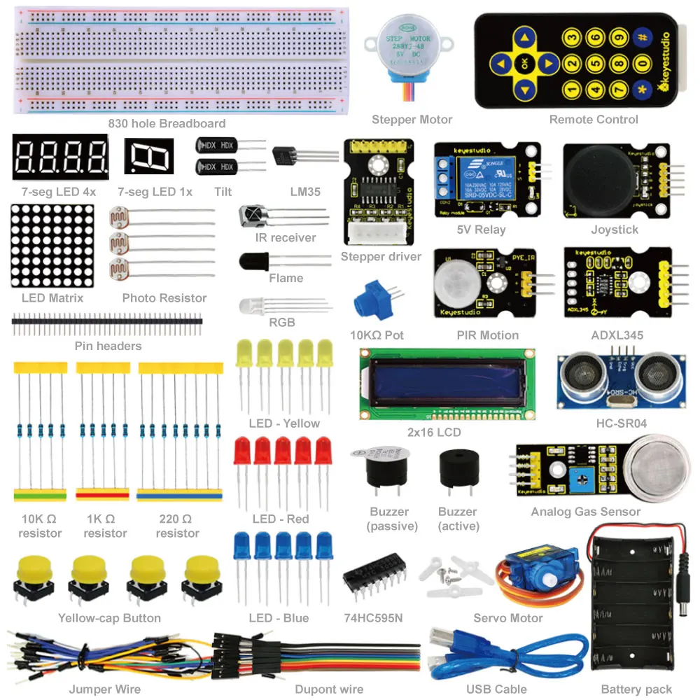 Keyestudio Advanced Electronics Educational Kits For Arduino