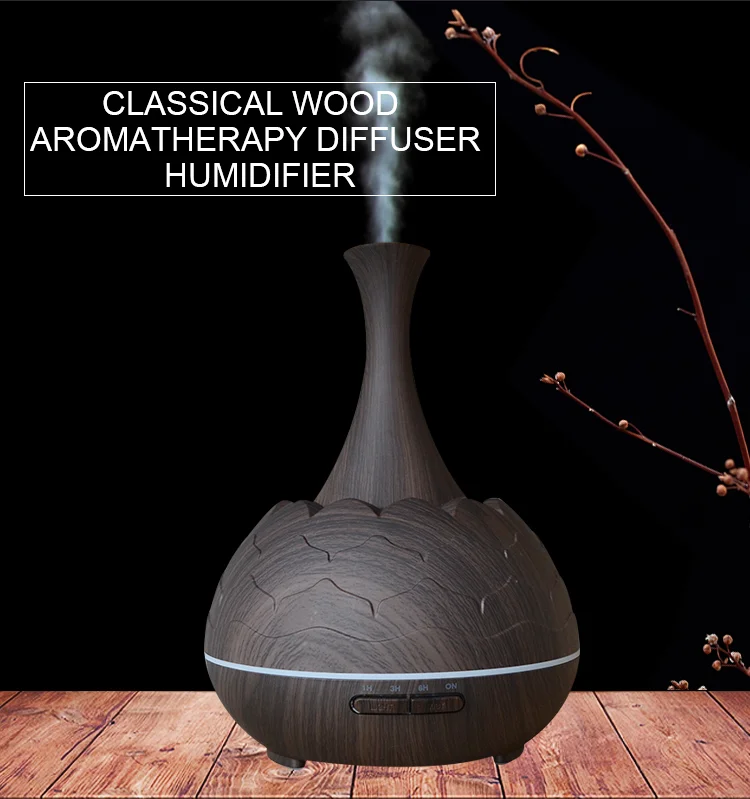 New 400ml Electric Music Wood Aromatherapy Oil Diffuser With Bluetooth Buy Aromatherapy Oil